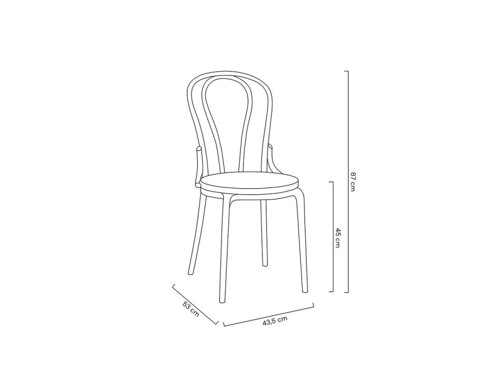 MODESTO krzesło TONI czarne - polipropylen - Modesto Design